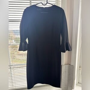 Donna Morgan Black Dress with Flared Sleeves
